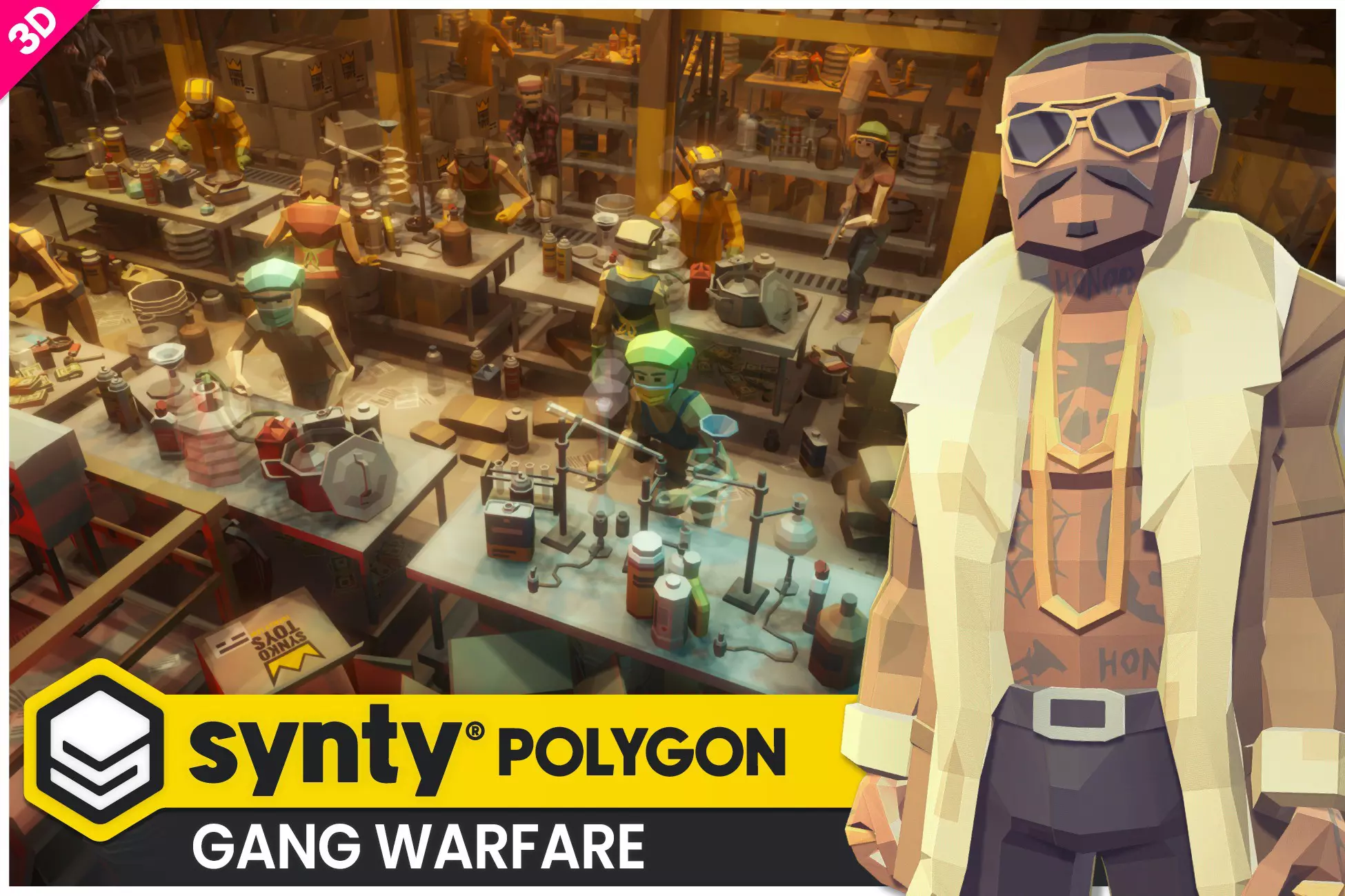 POLYGON - Gang Warfare Pack - Art by Synty